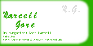 marcell gore business card